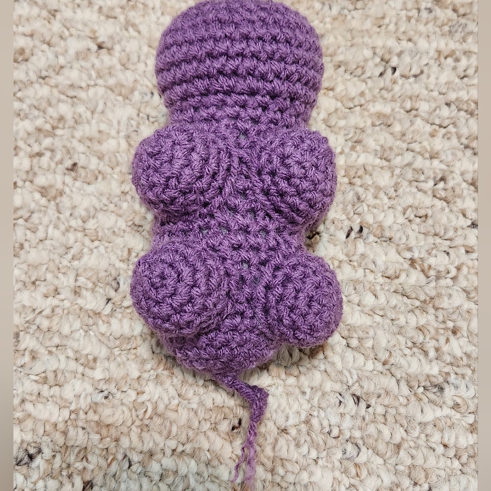 Crochet Purple Hippo - Picture 7 of 7